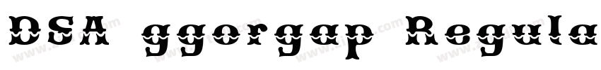 DSA ggorgap Regular字体转换